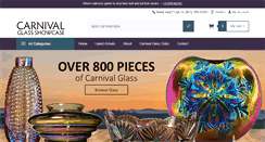 Desktop Screenshot of carnivalglassshowcase.com