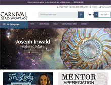 Tablet Screenshot of carnivalglassshowcase.com